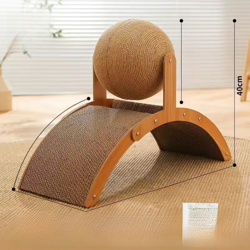 Ferris Wheel Cat Scratcher with Play Balls