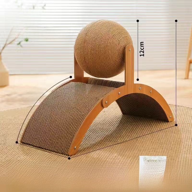Ferris Wheel Cat Scratcher with Play Balls