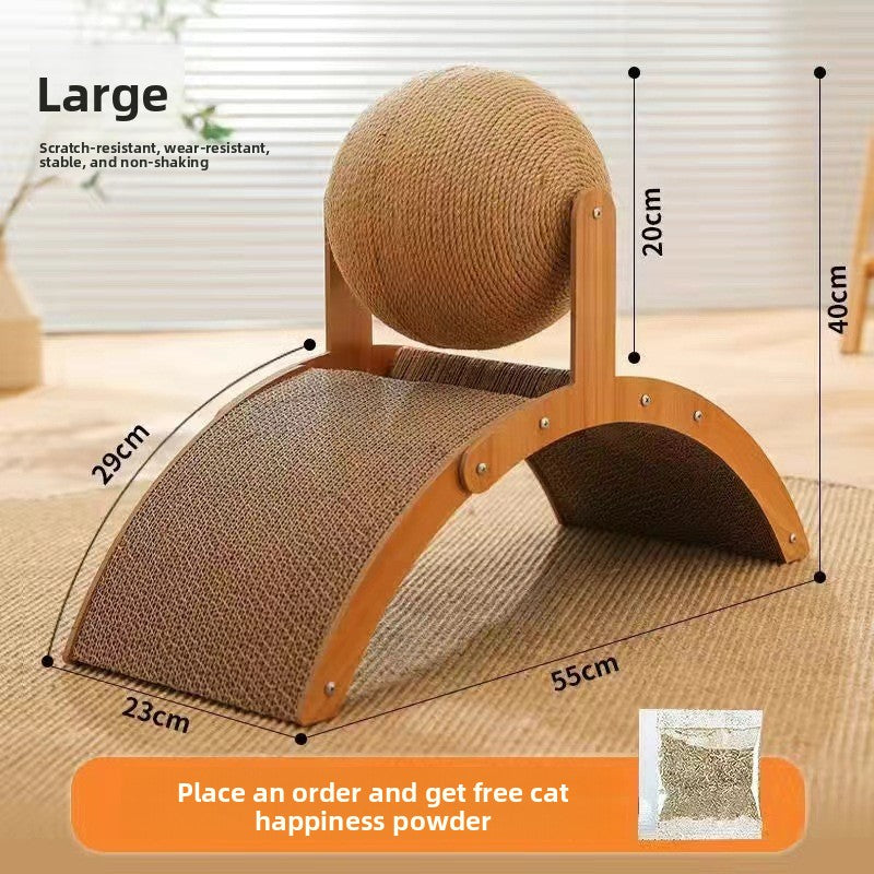 Ferris Wheel Cat Scratcher with Play Balls